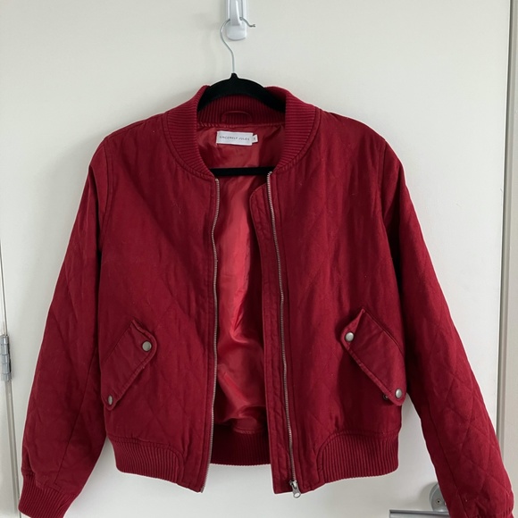 Sincerely Jules' The Girl Bomber Jacket (wine) - Picture 4 of 5